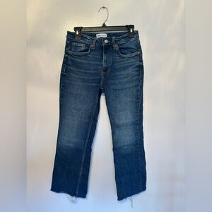 Zara Dark Blue Straight Jeans